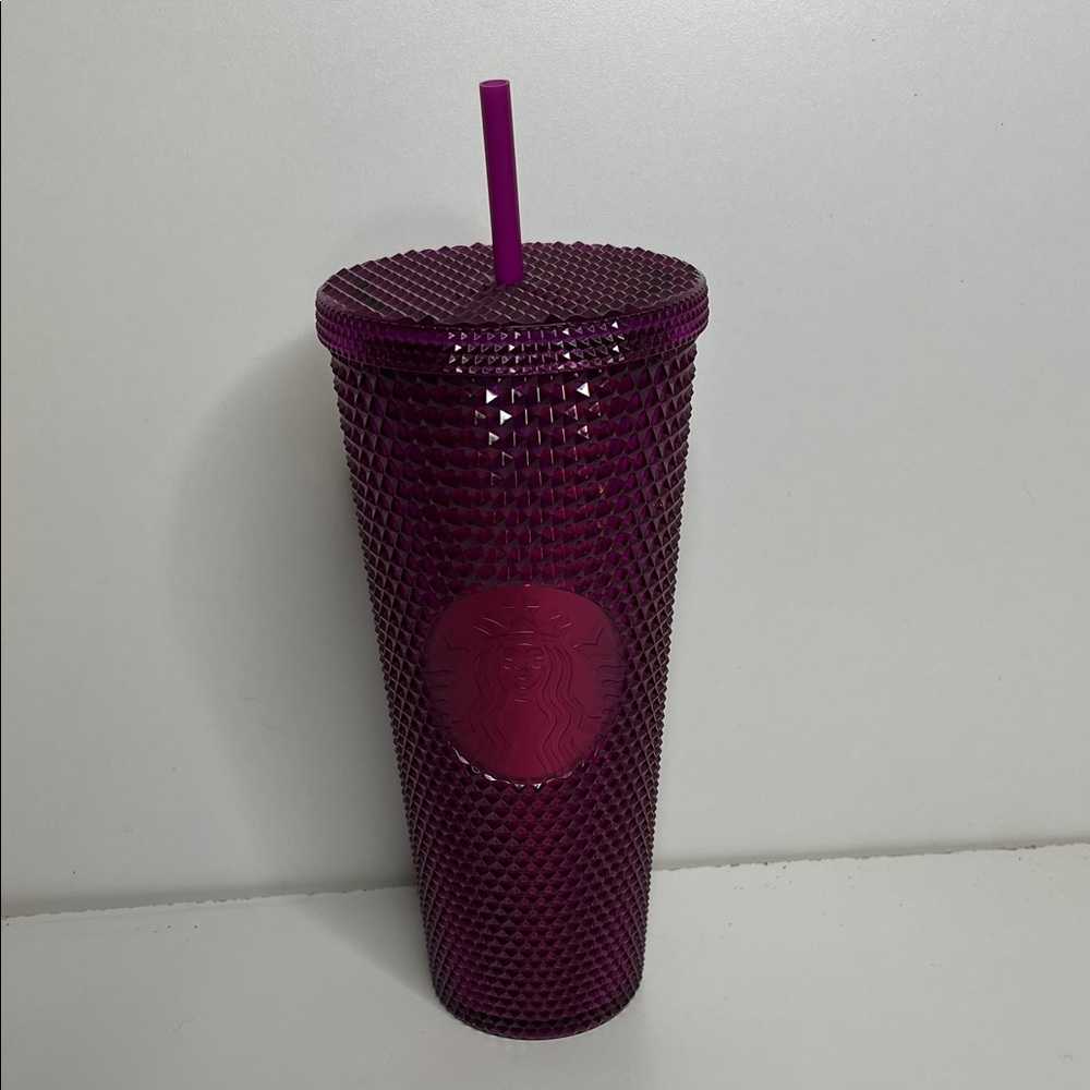 Starbucks studded berry bling cold cup tumbler Holiday